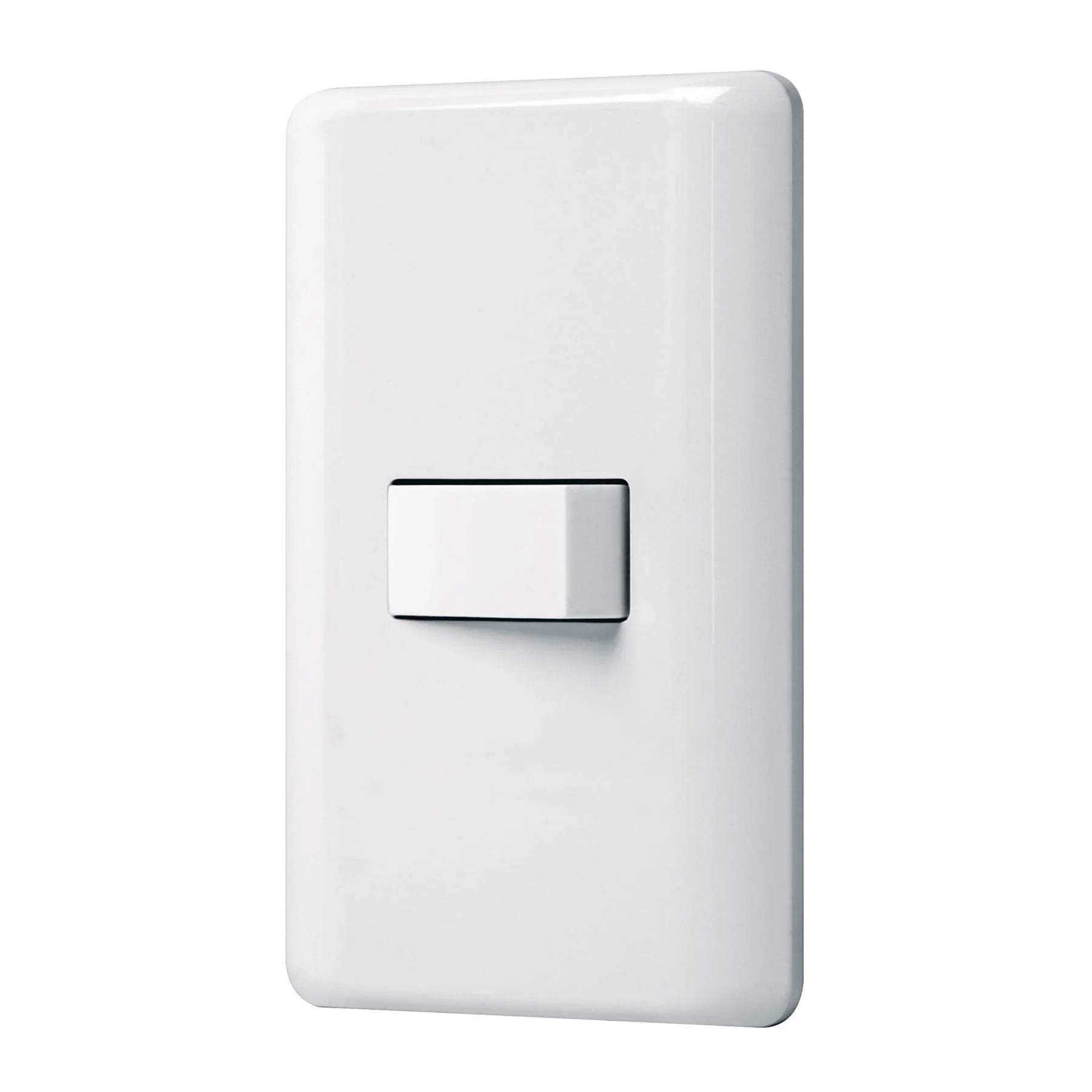 Apagador Sencillo Blanco con Tapa